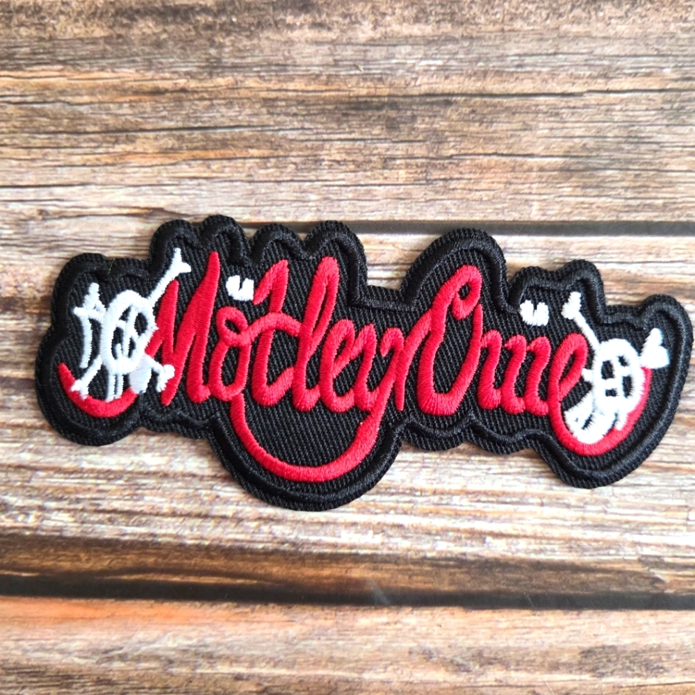 Motley Crue Script Heavy Metal 80s Hair Metal Punk Embroidered Patch.